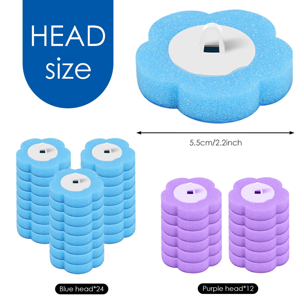 Jednorazowa szczotka do toalety + 36 wymiennych końcówek